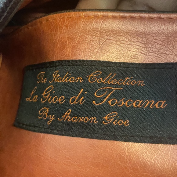 La Gioe di Toscana Leather and Fur Satchel - Picture 8 of 9